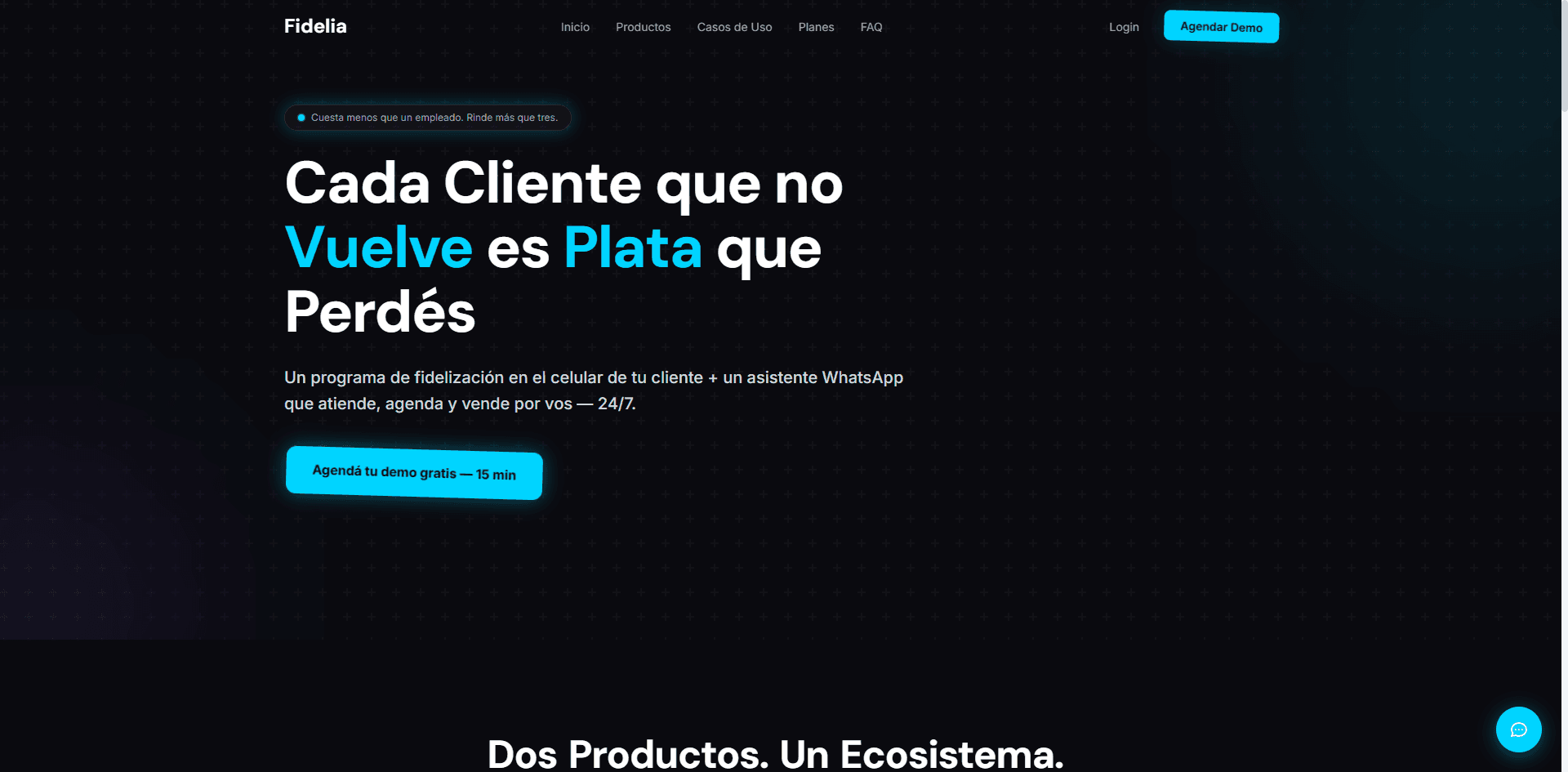 Fidelia - Plataforma de Lealtad & Agente IA - 1