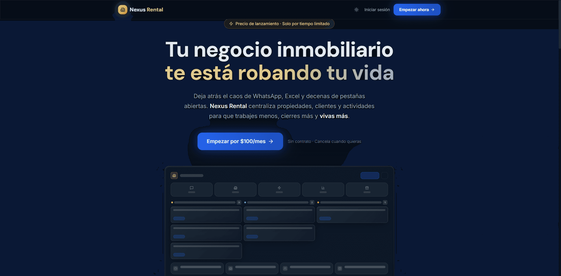 Nexus Rental - CRM Inmobiliario Integral - 1